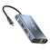 POWERTECH DOCKING STATION BYL-2311 8 ΘΥΡΏΝ, USB-C ΣΎΝΔΕΣΗ, 100W PD, ΓΚΡΙ