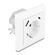 DELOCK ΠΡΊΖΑ ΤΟΊΧΟΥ 11499 ΜΕ ΘΎΡΕΣ ΦΌΡΤΙΣΗΣ USB & USB-C, 18W PD, ΛΕΥΚΉ