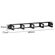 POWERTECH CABLE MANAGEMENT NETW-0031 ΓΙΑ RACK 19"/1U, 5X ΓΆΝΤΖΟΙ, ΜΑΎΡΟ
