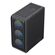 POWERTECH GAMING PC CASE PT-1309, TEMPERED GLASS, 4X ARGB FAN, ATX, 340X200X436MM, ΜΑΎΡΟ