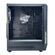 POWERTECH GAMING PC CASE PT-1309, TEMPERED GLASS, 4X ARGB FAN, ATX, 340X200X436MM, ΜΑΎΡΟ