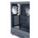POWERTECH GAMING PC CASE PT-1309, TEMPERED GLASS, 4X ARGB FAN, ATX, 340X200X436MM, ΜΑΎΡΟ