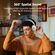 QCY H3 PRO HEADSET WHITE HI-RES AUDIO V5.4 BLUETOOTH ANC CALL NOISE CANCELLING HEADPHONES 40MM DRIVE