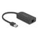 DELOCK ΑΝΤΆΠΤΟΡΑΣ ΔΙΚΤΎΟΥ 66045, USB, 2.5GBPS ETHERNET, ΜΑΎΡΟΣ