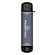 POWERTECH CARD READER PT-1343 ΓΙΑ SD & MICRO SD, USB 3.2, 5GBPS, ΓΚΡΙ