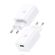 USAMS ΦΟΡΤΙΣΤΉΣ ΤΟΊΧΟΥ SCXLTZ03 ΜΕ ΚΑΛΏΔΙΟ LIGHTNING, USB, 18W, ΛΕΥΚΌΣ