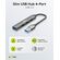 GOOBAY USB HUB 74456, 4X ΘΥΡΏΝ, USB 3.2, 5GBPS, USB ΣΎΝΔΕΣΗ, ΓΚΡΙ