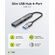 GOOBAY USB HUB 74458, 4X ΘΥΡΏΝ, USB 3.2, 5GBPS, USB ΣΎΝΔΕΣΗ, ΓΚΡΙ