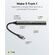 GOOBAY USB HUB 74460, 5X ΘΥΡΏΝ, USB 3.2, 5GBPS, 100W, USB-C ΣΎΝΔΕΣΗ, ΓΚΡΙ