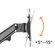 BRATECK ΕΠΙΤΟΊΧΙΑ ΒΆΣΗ LDA33-222 ΓΙΑ ΤΗΛΕΌΡΑΣΗ 23-43" ΈΩΣ 23KG, FULL MOTION