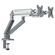 ANDA SEAT MONITOR ARM / STAND A6D-2S  SILVER WHITE DUAL, WEIGHT CAPACITY (PER SCREEN): 2-9KG