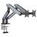 ANDA SEAT MONITOR ARM / STAND A9-2S BLACK- TITANIUM DUAL, WEIGHT CAPACITY (PER SCREEN): 2-15KG