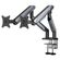ANDA SEAT MONITOR ARM / STAND A9-2S BLACK- TITANIUM DUAL, WEIGHT CAPACITY (PER SCREEN): 2-15KG