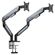 ANDA SEAT MONITOR ARM / STAND A9-2S BLACK- TITANIUM DUAL, WEIGHT CAPACITY (PER SCREEN): 2-15KG