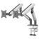ANDA SEAT MONITOR ARM / STAND A9-2S BLACK- WHITE DUAL, WEIGHT CAPACITY (PER SCREEN): 2-15KG