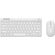 TRUST DESKSET LYRA US WIRELESS MOUSE AND KEYBOARD WHITE 25073