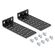 DELOCK ΣΕΤ ΒΆΣΕΙΣ ΤΟΠΟΘΈΤΗΣΗΣ ΓΙΑ RACK 67281, ΜΑΎΡΟ, 2ΤΜΧ