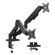 POWERTECH ΒΆΣΗ ΓΡΑΦΕΊΟΥ ΓΙΑ 2X ΟΘΌΝΕΣ PT-1425, 17-32", ΈΩΣ 9KG