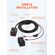 LDNIO ΦΟΡΤΙΣΤΉΣ ΜΟΤΟΣΥΚΛΈΤΑΣ C108 ΜΕ ΚΑΛΏΔΙΟ, USB/USB-C, 60W, ΜΑΎΡΟΣ