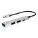 POWERTECH USB HUB PT-1413, 4X ΘΥΡΏΝ, USB 3.2, 5GBPS, USB ΣΎΝΔΕΣΗ, ΓΚΡΙ