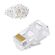 POWERTECH ΒΎΣΜΑ RJ45 CAB-N446, CAT 6/6A UTP, ΔΙΆΦΑΝΟ, 50ΤΜΧ
