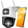 IMOU IP CAMERA CRUISER DUAL 10MP IPC-S7XP-10M0WED-0360B-IMOU, OUTDOOR, 5MP FIXED & 5 MP PAN&TILT PTZ CAMERA, H.265/H.264, 8X DIGITAL ZOOM,WIFI, ETHERNET 100MBPS, MICRO SD UP TO 256GB SLOT, MIC&SPEAKER, 2 WAY TALK, BUILT IN SIREN, DC 12V, 2YW.