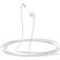 QCY LH1 WHITE - WIRED SEMI-EAR EARPHONES W. MIC IOS ANDROID TYPE-C 1,15M CABLE 20-20KHZ