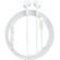 QCY LH1 WHITE - WIRED SEMI-EAR EARPHONES W. MIC IOS ANDROID TYPE-C 1,15M CABLE 20-20KHZ