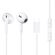 QCY LH1 WHITE - WIRED SEMI-EAR EARPHONES W. MIC IOS ANDROID TYPE-C 1,15M CABLE 20-20KHZ