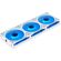 LIAN LI UNI FAN INFINITY SL- WIRELESS - 120 -3PCS REVERSE BLACK (TRIPLE PACK INCLUDE CONTROLLER)