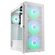 KOLINK OBSERVATORY HF MESH ARGB MIDI TOWER CASE - WHITE (WITH 6 ARGB FANS - 3X140MM & 3X120MM )