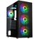 KOLINK OBSERVATORY HF MESH ARGB MIDI TOWER CASE - BLACK (WITH 6 ARGB FANS - 3X140MM & 3X120MM)